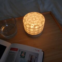 【キャンプにもオススメ！】テーブルランプ　和紙切子　コードレスタイプ