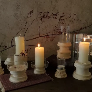 和紙のキャンドルホルダー