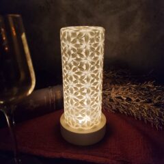 【スリムタイプ】コードレスランプ　和紙切子